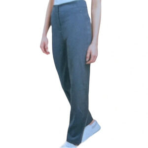 LOLE NWT Travel Pants Grey Elasticized Waist Zippered Pockets Straight Taper 16